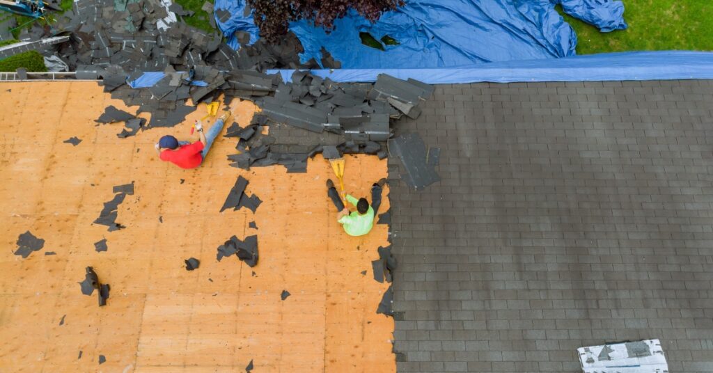 what happens if it rains during my roof replacement